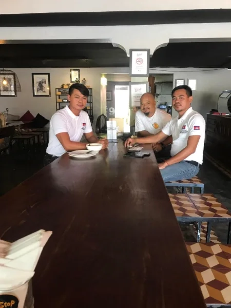 Bun Sath Trio At Table